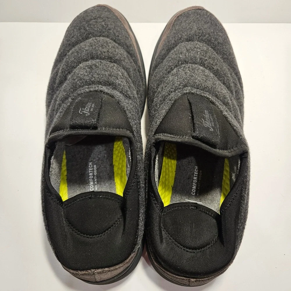 Florsheim Comfortech Mens 11M Javs Grey Wool Quilted Slip On Shoes Slipp‎